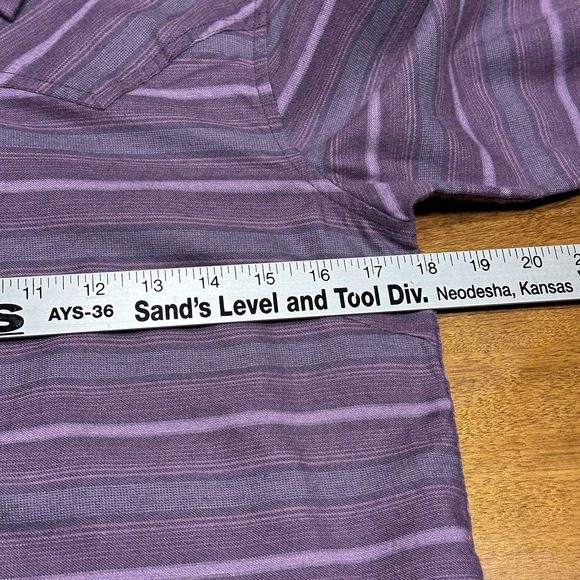 Outdoor Research Women's Pilchuck L/S Flannel Striped Western Shirt Purple Small - Picture 11 of 13